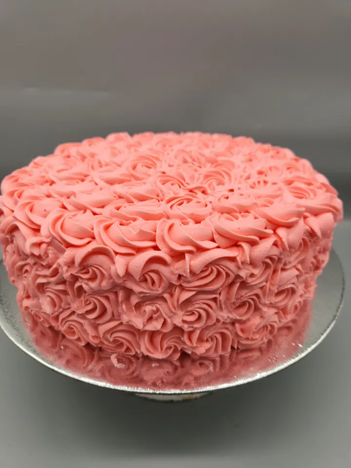 Coral rosette cake