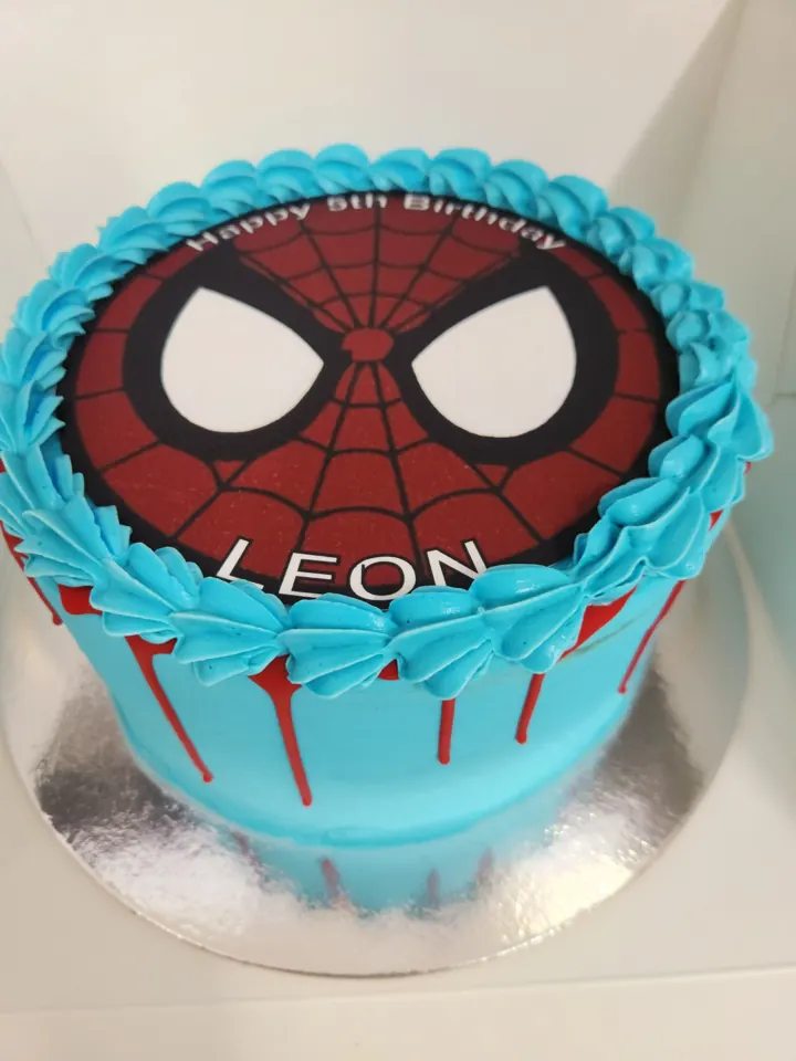Spider-Man edible image cake