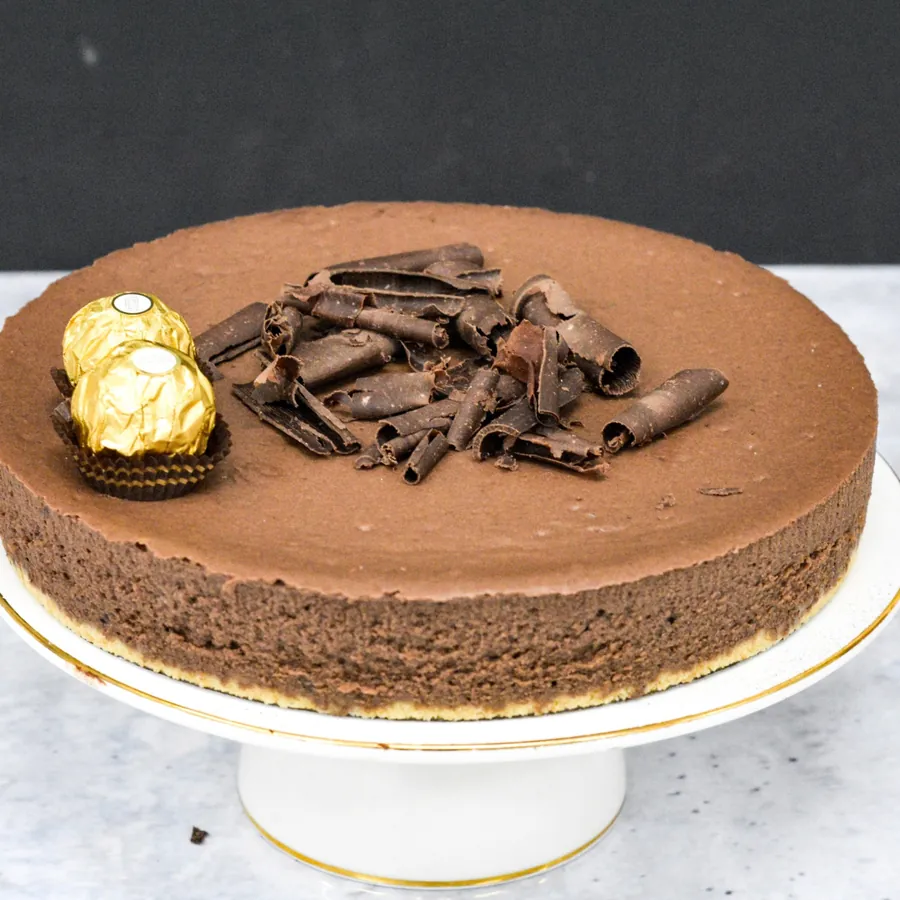 Hazelnut Baked Cheesecake, baked cheesecake with hazelnut